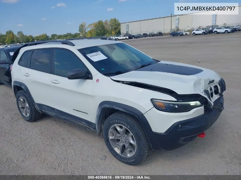 1C4PJMBX6KD400797 2019 Jeep Cherokee Trailhawk 4X4