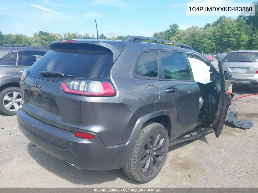 1C4PJMDXXKD483860 2019 Jeep Cherokee High Altitude 4X4