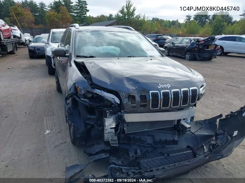 2019 Jeep Cherokee Limited 4X4 VIN: 1C4PJMDX8KD445740 Lot: 40372382