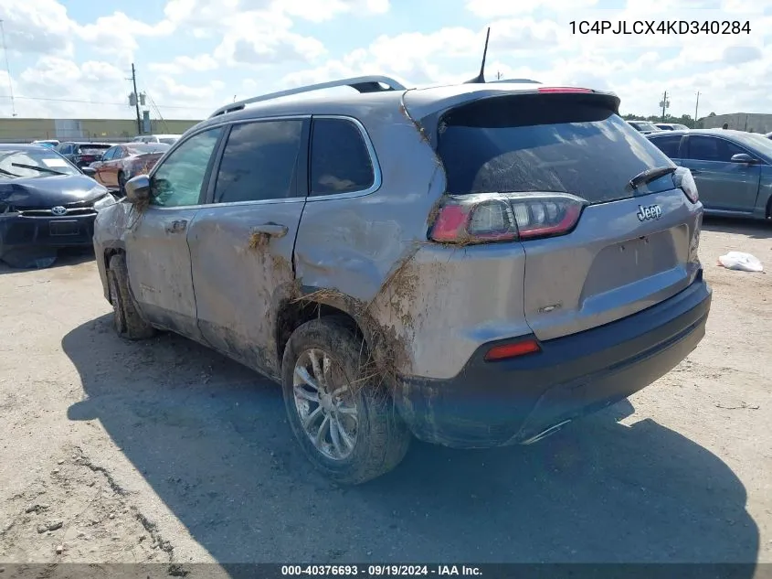 2019 Jeep Cherokee Latitude Fwd VIN: 1C4PJLCX4KD340284 Lot: 40376693