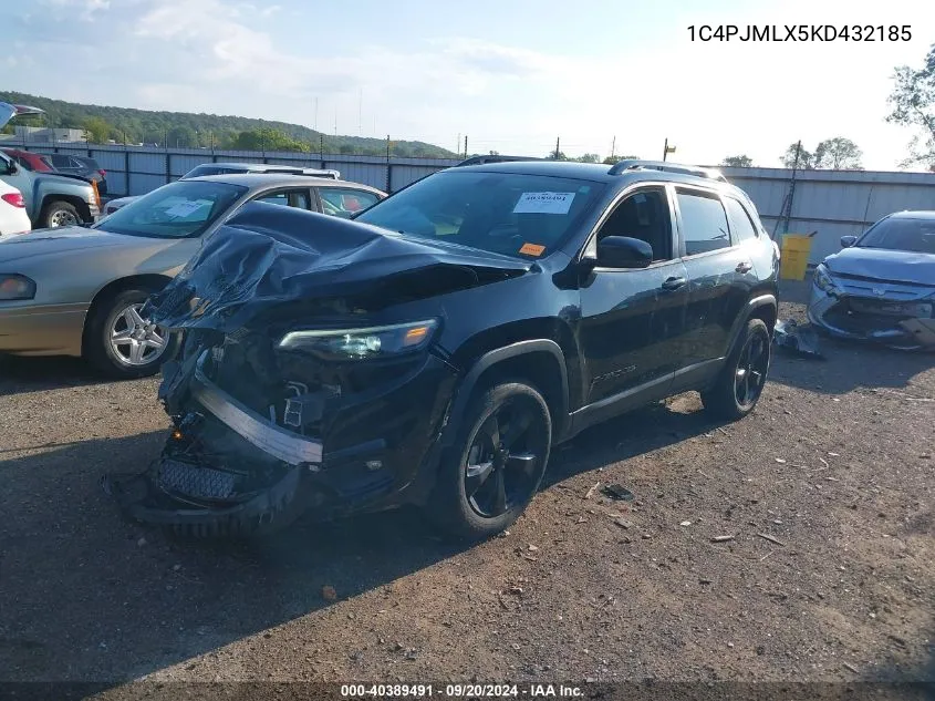 2019 Jeep Cherokee Altitude 4X4 VIN: 1C4PJMLX5KD432185 Lot: 40389491