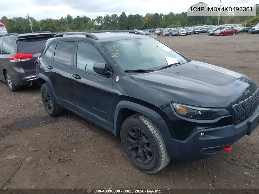 1C4PJMBX4KD492301 2019 Jeep Cherokee Trailhawk 4X4