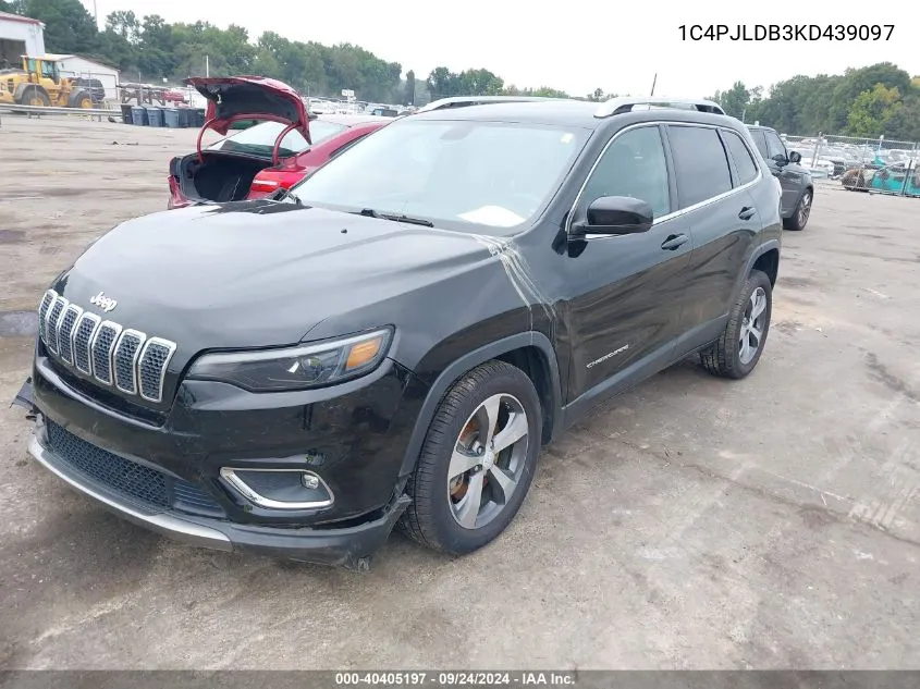 1C4PJLDB3KD439097 2019 Jeep Cherokee Limited Fwd