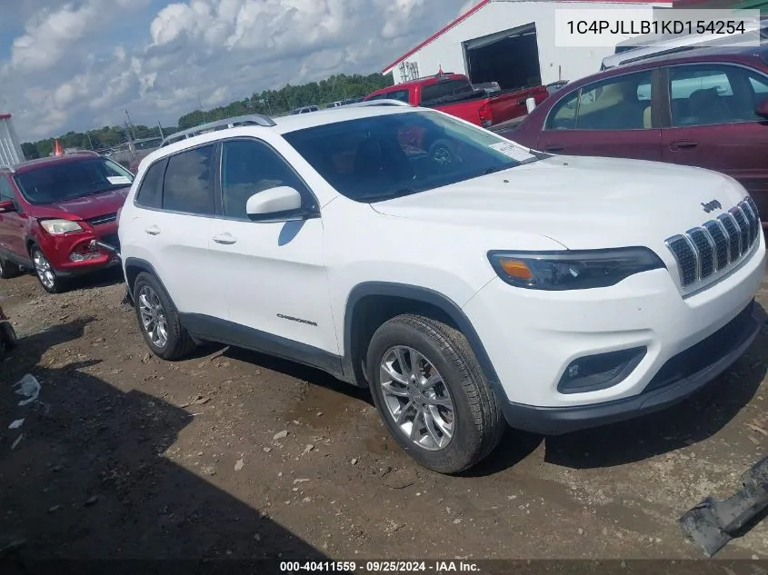 2019 Jeep Cherokee Latitude Plus Fwd VIN: 1C4PJLLB1KD154254 Lot: 40411559