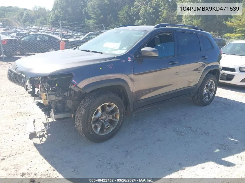 1C4PJMBX9KD471539 2019 Jeep Cherokee Trailhawk 4X4