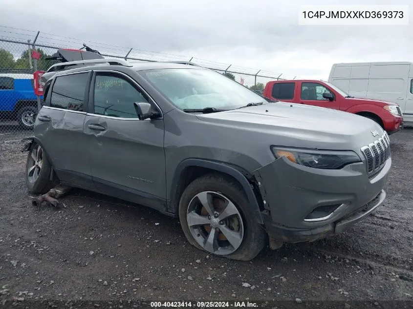 2019 Jeep Cherokee Limited 4X4 VIN: 1C4PJMDXXKD369373 Lot: 40423414