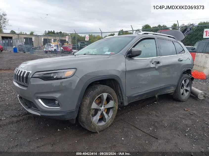 2019 Jeep Cherokee Limited 4X4 VIN: 1C4PJMDXXKD369373 Lot: 40423414