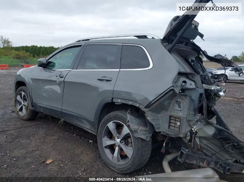 2019 Jeep Cherokee Limited 4X4 VIN: 1C4PJMDXXKD369373 Lot: 40423414