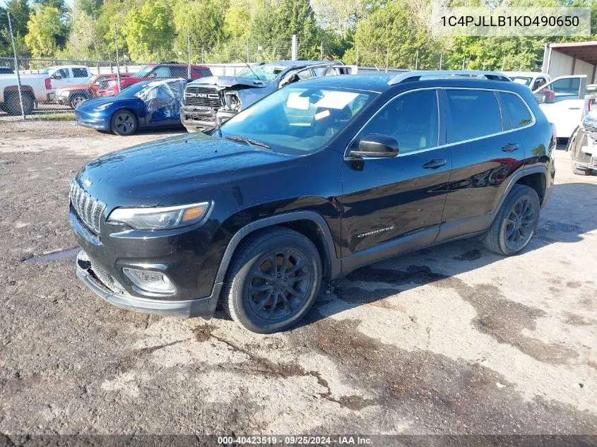 1C4PJLLB1KD490650 2019 Jeep Cherokee Latitude Plus Fwd