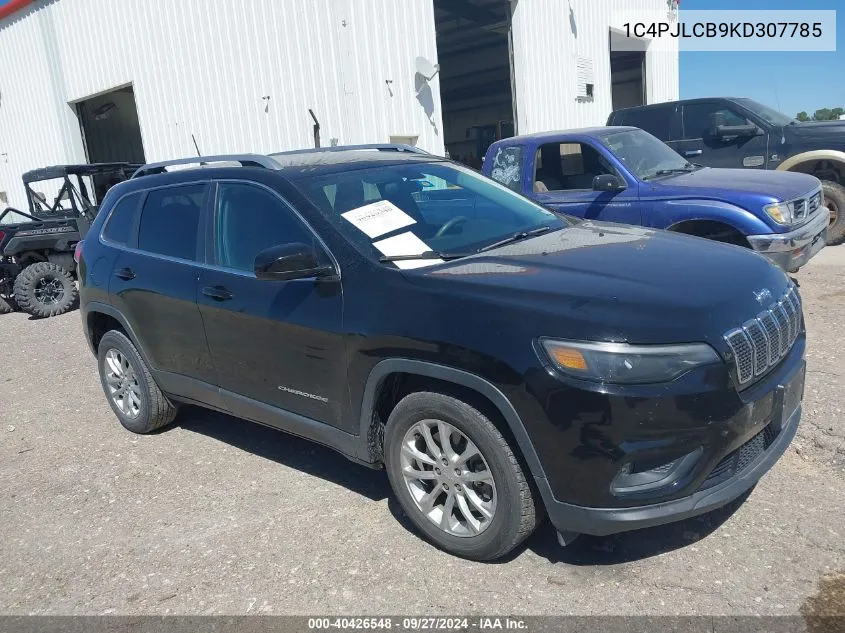 2019 Jeep Cherokee Latitude Fwd VIN: 1C4PJLCB9KD307785 Lot: 40426548