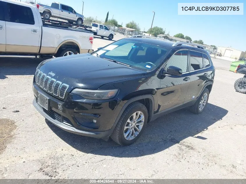 2019 Jeep Cherokee Latitude Fwd VIN: 1C4PJLCB9KD307785 Lot: 40426548