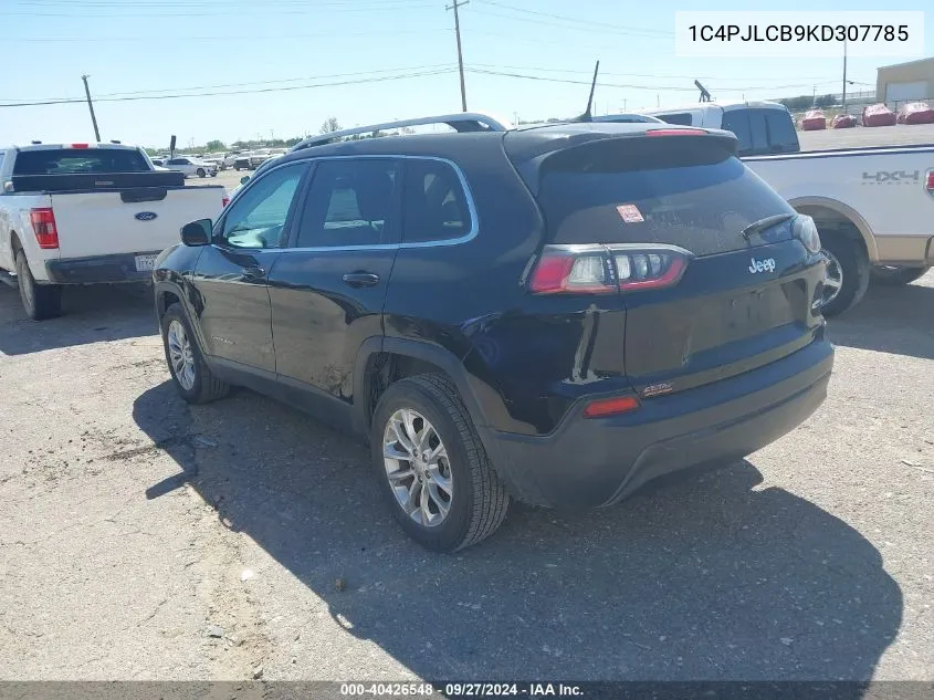 1C4PJLCB9KD307785 2019 Jeep Cherokee Latitude Fwd