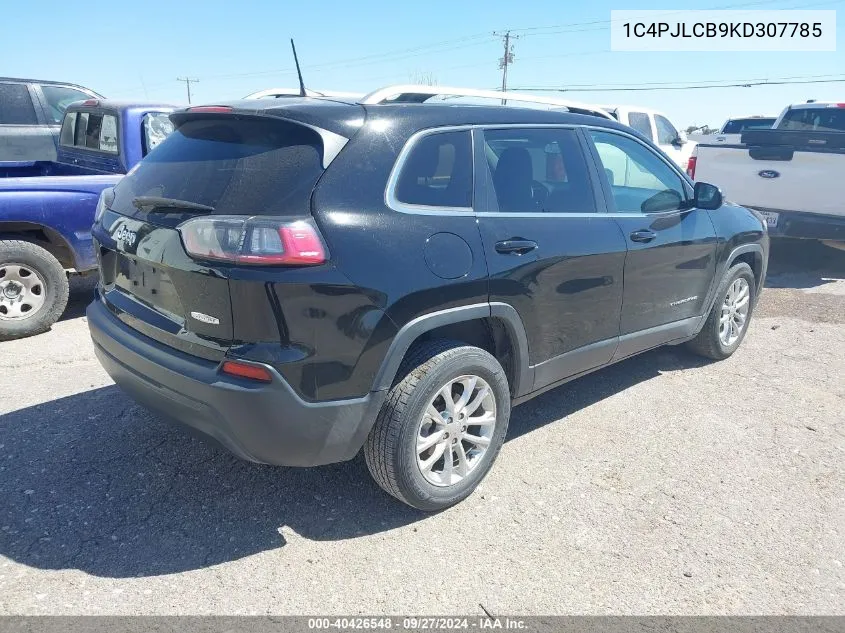 1C4PJLCB9KD307785 2019 Jeep Cherokee Latitude Fwd