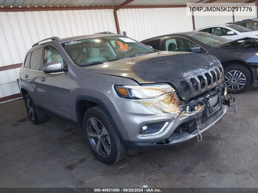 1C4PJMDN5KD291776 2019 Jeep Cherokee Limited 4X4