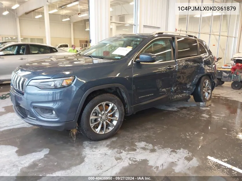 2019 Jeep Cherokee Latitude Plus 4X4 VIN: 1C4PJMLX0KD361879 Lot: 40435950