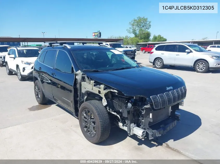 2019 Jeep Cherokee Latitude Fwd VIN: 1C4PJLCB5KD312305 Lot: 40439639