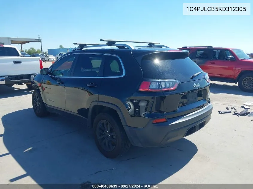 2019 Jeep Cherokee Latitude Fwd VIN: 1C4PJLCB5KD312305 Lot: 40439639