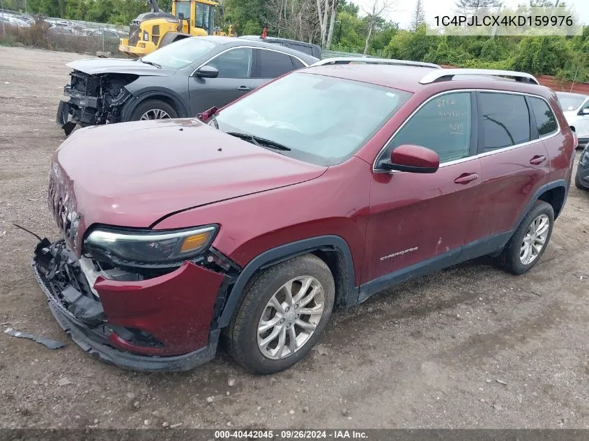 2019 Jeep Cherokee Latitude Fwd VIN: 1C4PJLCX4KD159976 Lot: 40442045