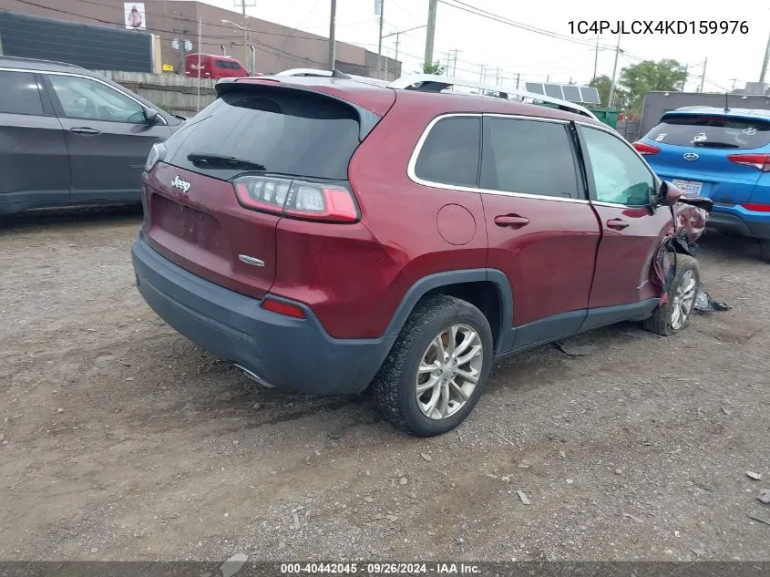 2019 Jeep Cherokee Latitude Fwd VIN: 1C4PJLCX4KD159976 Lot: 40442045