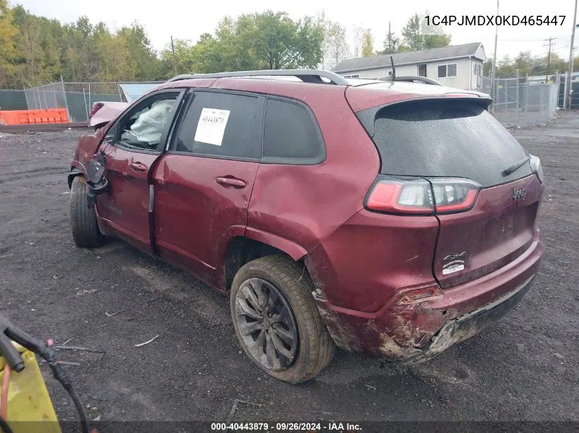 2019 Jeep Cherokee Limited VIN: 1C4PJMDX0KD465447 Lot: 40443879