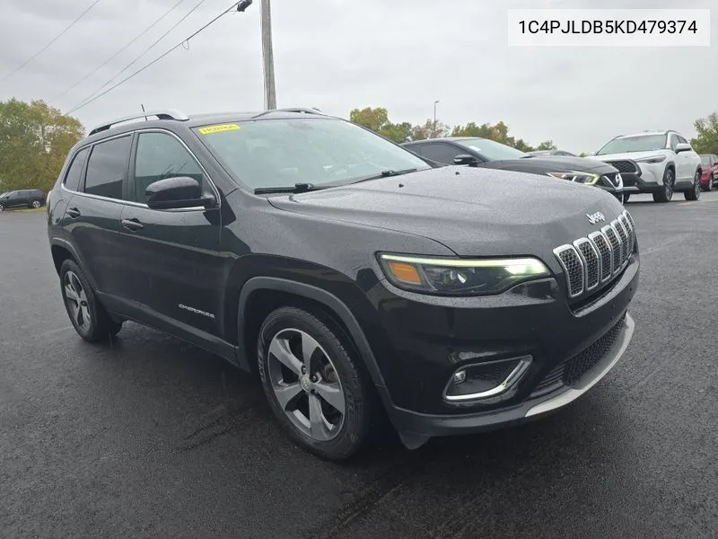 2019 Jeep Cherokee Limited Fwd VIN: 1C4PJLDB5KD479374 Lot: 40447385