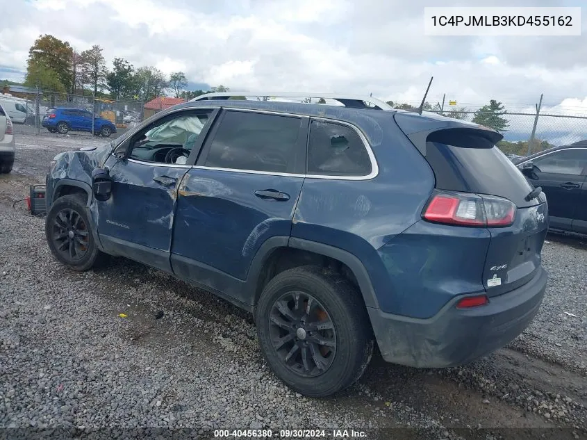 2019 Jeep Cherokee Latitude Plus VIN: 1C4PJMLB3KD455162 Lot: 40456380