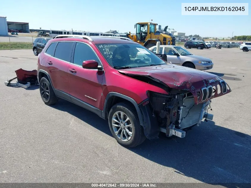 2019 Jeep Cherokee Latitude Plus 4X4 VIN: 1C4PJMLB2KD162045 Lot: 40472642