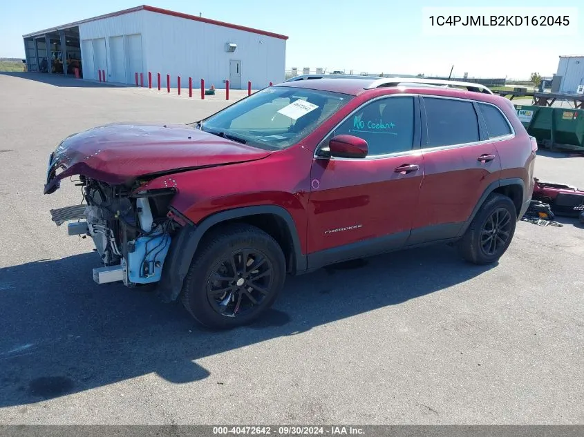 2019 Jeep Cherokee Latitude Plus 4X4 VIN: 1C4PJMLB2KD162045 Lot: 40472642