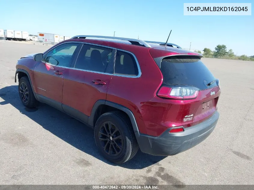 2019 Jeep Cherokee Latitude Plus 4X4 VIN: 1C4PJMLB2KD162045 Lot: 40472642