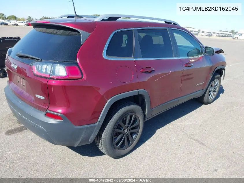 1C4PJMLB2KD162045 2019 Jeep Cherokee Latitude Plus 4X4