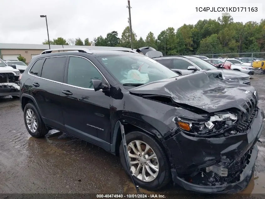 2019 Jeep Cherokee Latitude VIN: 1C4PJLCX1KD171163 Lot: 40474940