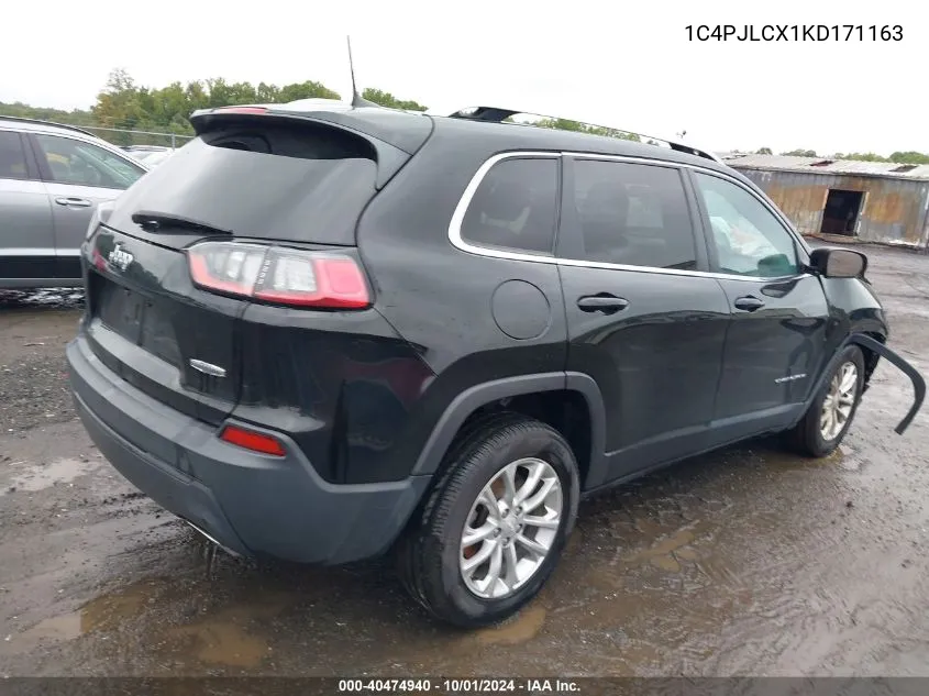 2019 Jeep Cherokee Latitude VIN: 1C4PJLCX1KD171163 Lot: 40474940