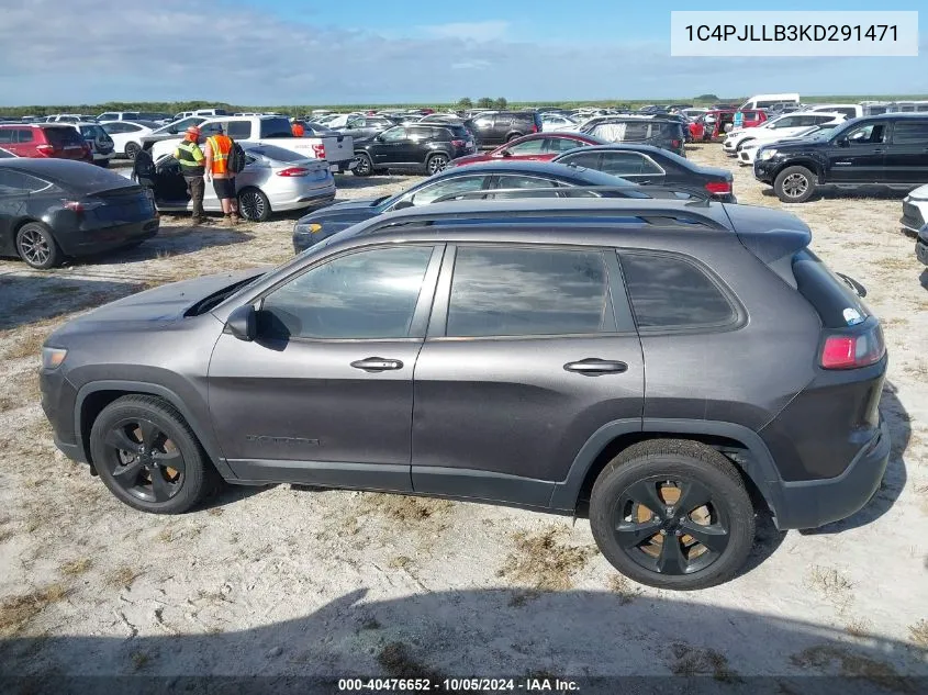 2019 Jeep Cherokee Latitude Plus VIN: 1C4PJLLB3KD291471 Lot: 40476652