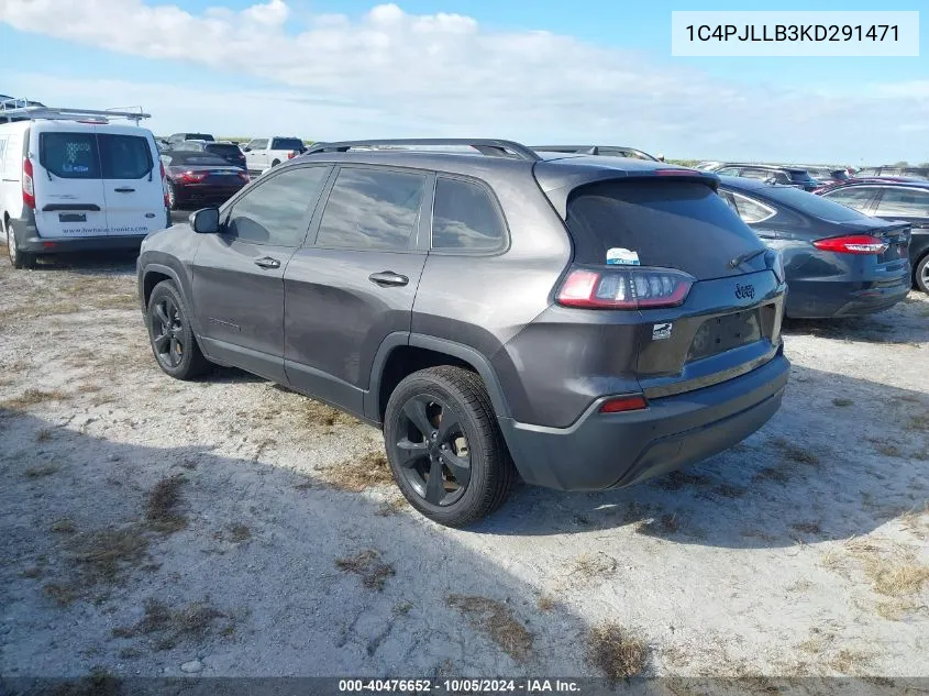 2019 Jeep Cherokee Latitude Plus VIN: 1C4PJLLB3KD291471 Lot: 40476652