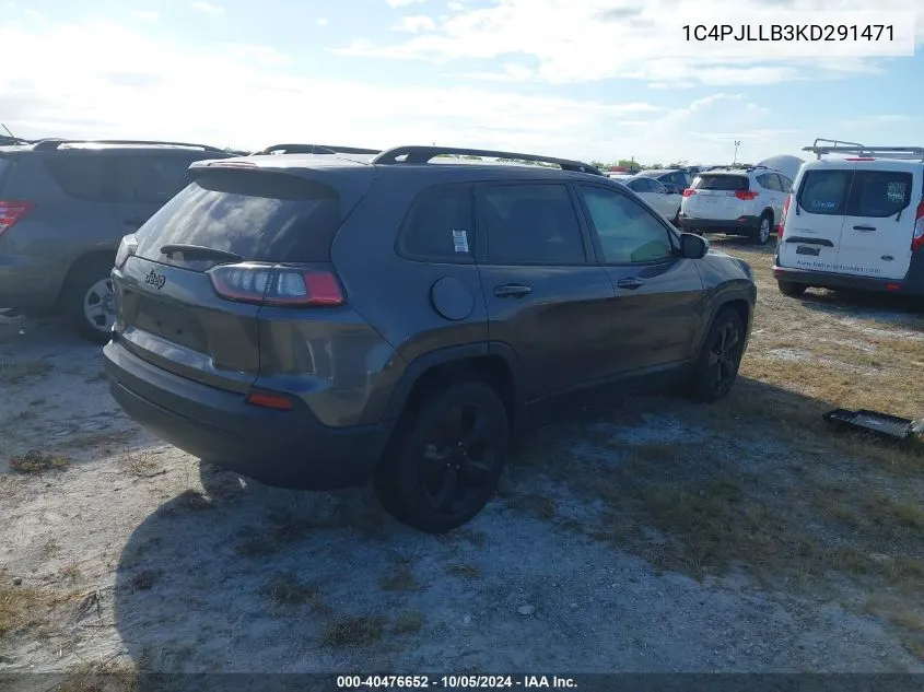 2019 Jeep Cherokee Latitude Plus VIN: 1C4PJLLB3KD291471 Lot: 40476652