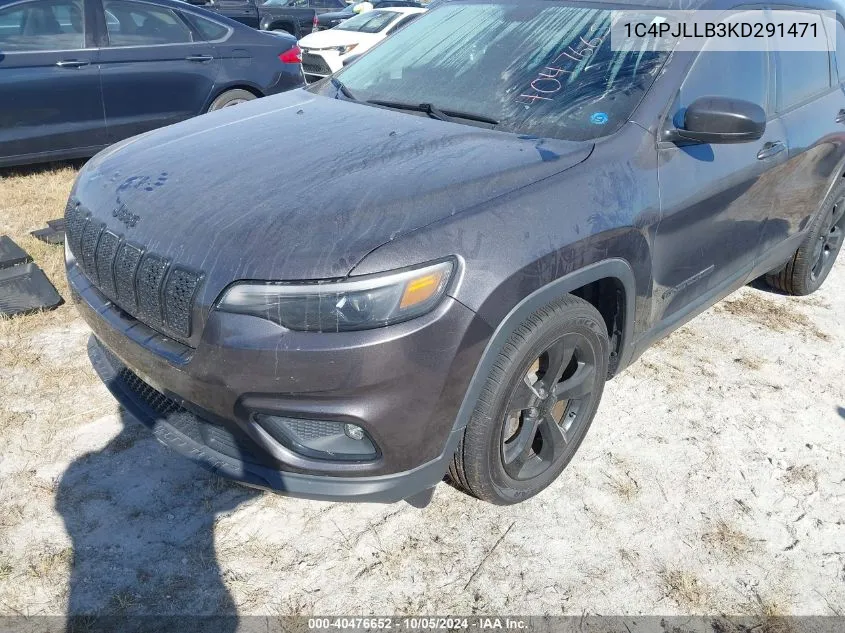 1C4PJLLB3KD291471 2019 Jeep Cherokee Latitude Plus