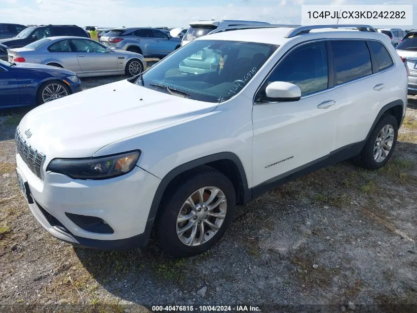 2019 Jeep Cherokee Latitude Fwd VIN: 1C4PJLCX3KD242282 Lot: 40476815