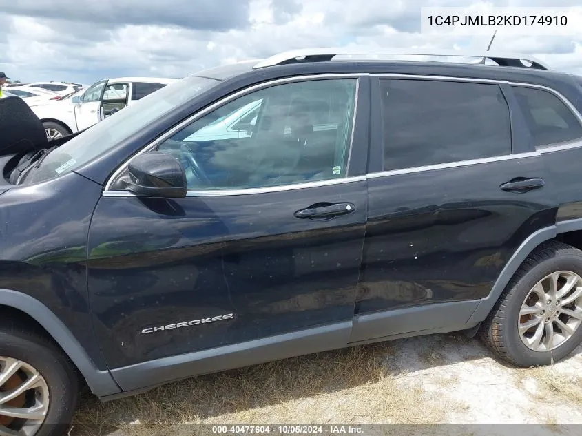 1C4PJMLB2KD174910 2019 Jeep Cherokee Latitude Plus