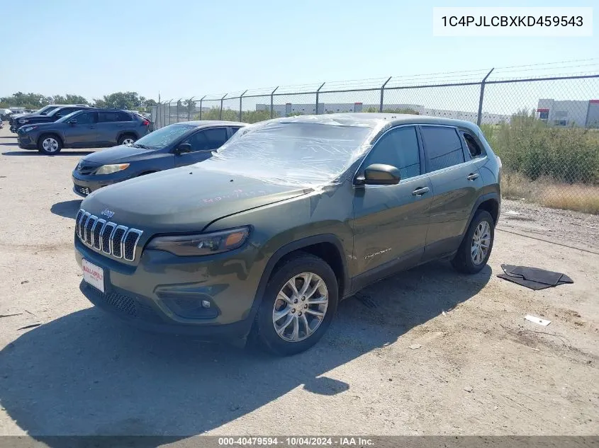 1C4PJLCBXKD459543 2019 Jeep Cherokee Latitude Fwd