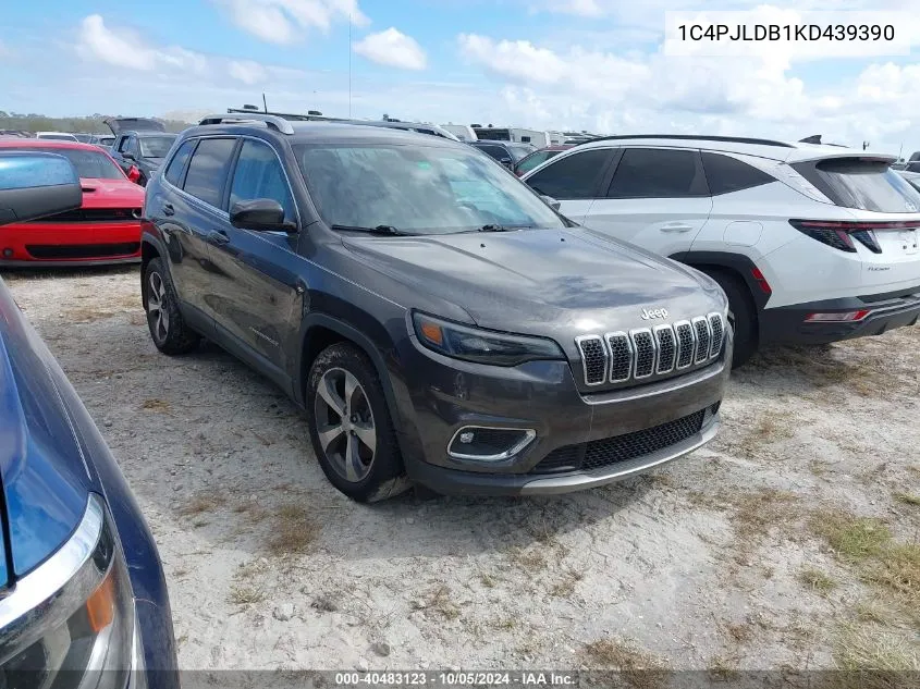 2019 Jeep Cherokee Limited VIN: 1C4PJLDB1KD439390 Lot: 40483123