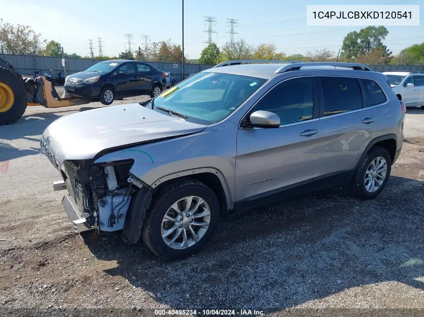 2019 Jeep Cherokee Latitude Fwd VIN: 1C4PJLCBXKD120541 Lot: 40495234