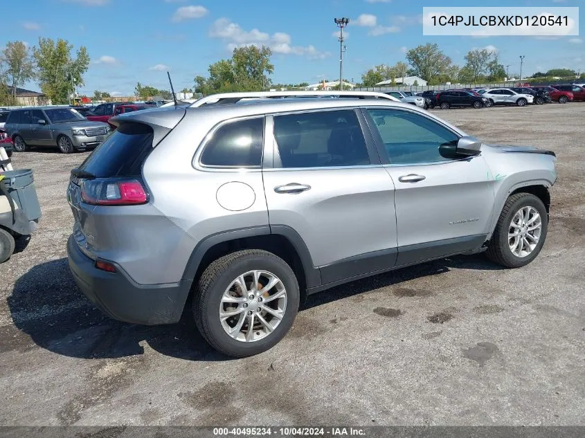 2019 Jeep Cherokee Latitude Fwd VIN: 1C4PJLCBXKD120541 Lot: 40495234