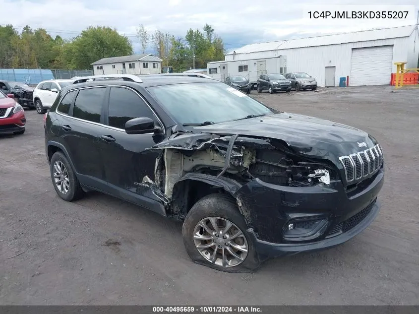 2019 Jeep Cherokee Latitude Plus 4X4 VIN: 1C4PJMLB3KD355207 Lot: 40495659