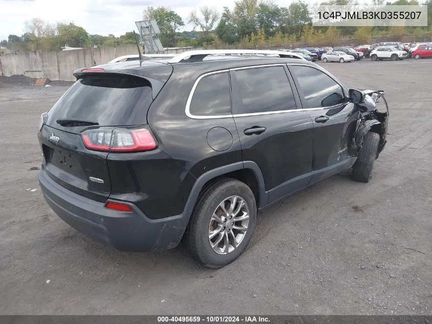 1C4PJMLB3KD355207 2019 Jeep Cherokee Latitude Plus 4X4