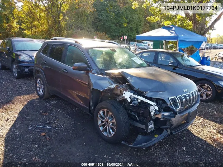 2019 Jeep Cherokee Latitude Plus 4X4 VIN: 1C4PJMLB1KD177734 Lot: 40511509