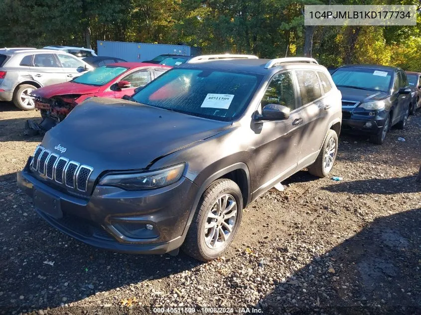 2019 Jeep Cherokee Latitude Plus 4X4 VIN: 1C4PJMLB1KD177734 Lot: 40511509