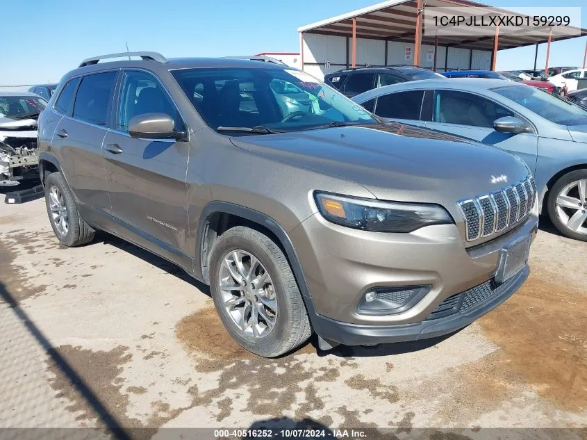 2019 Jeep Cherokee Latitude Plus VIN: 1C4PJLLXXKD159299 Lot: 40516252