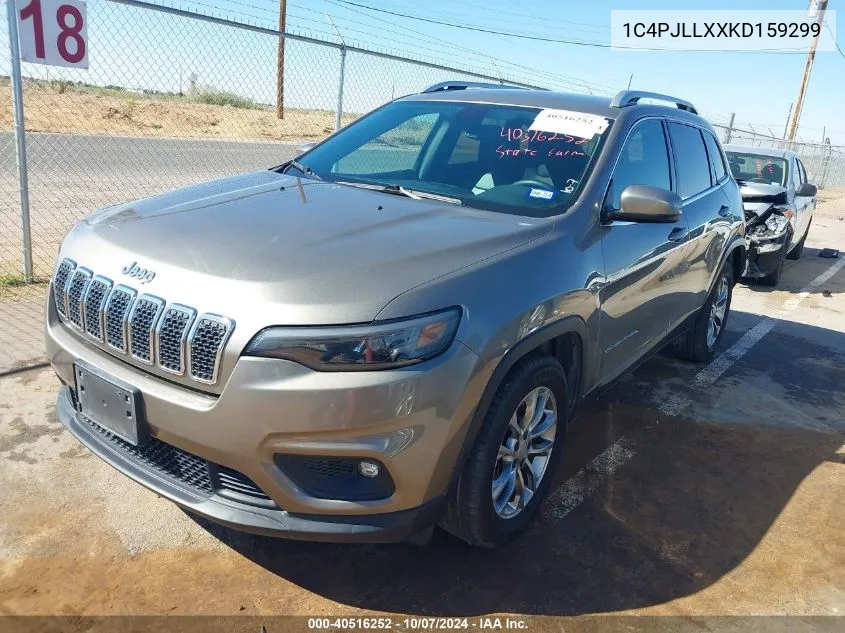 2019 Jeep Cherokee Latitude Plus VIN: 1C4PJLLXXKD159299 Lot: 40516252