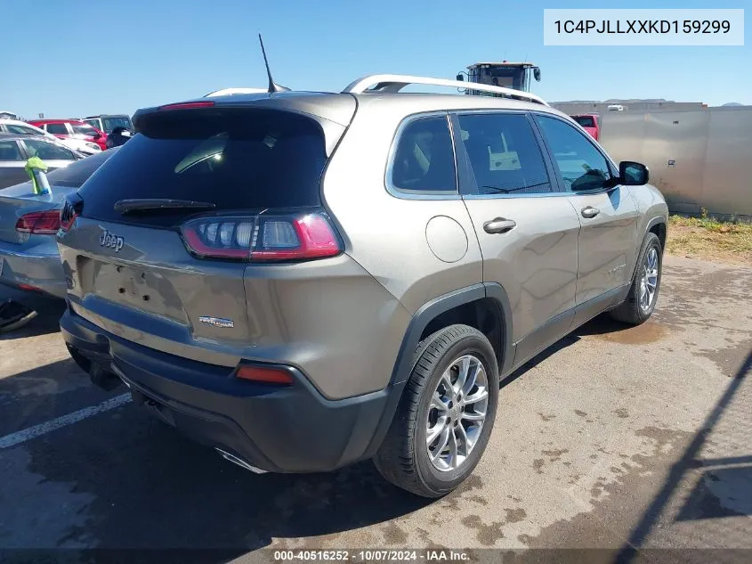 2019 Jeep Cherokee Latitude Plus VIN: 1C4PJLLXXKD159299 Lot: 40516252