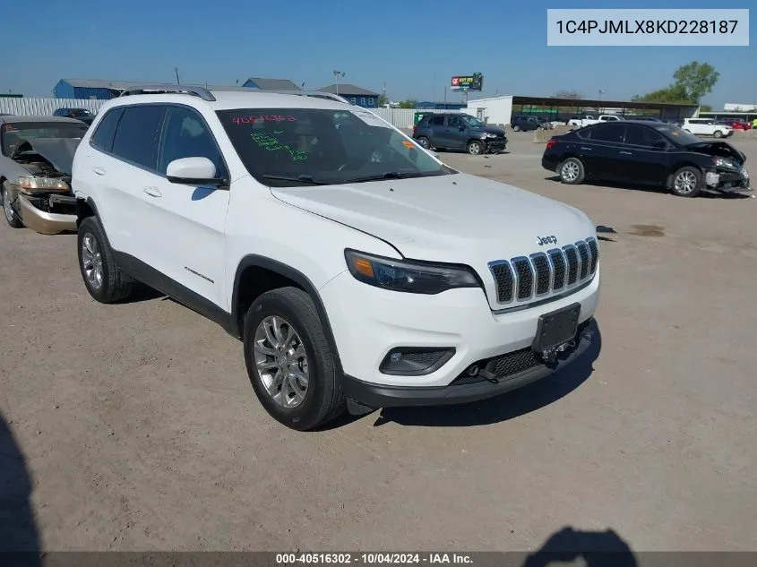 1C4PJMLX8KD228187 2019 Jeep Cherokee Latitude Plus 4X4